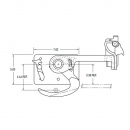 Maximum Strength Cam Lock For Recessed 1 Inch Roller Doors