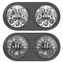 5 3/4 Inch Dual 12V LED High And Low Beam Adaptive Motorcycle Headlights