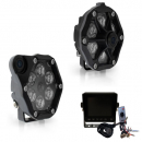 3.7 Inch Round 12V LED Off Road Light With Wide Flood Beam Pattern With Bluetooth Connectivity