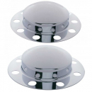Chrome Dome Front Axle Cover 2 Piece Kit Universal Mount