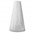 Chrome 33mm x 4 Inch Flat Top Cone Thread-On Nut Cover