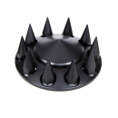 Matte Black Pointed Front Axle Cover With 33 MM Spike Thread On Nut Cover