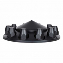 Matte Black Pointed Axle Cover With 33mm Standard Thread-On Nut Covers