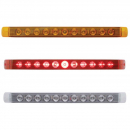 11 LED Top Mud Flap Plate 17 Inch Light Bar with No Bezel