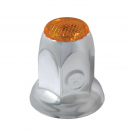 33 mm Stainless Steel Push-On Nut Cover With Color Reflector 
