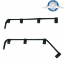 Black Straight or Angled Mud Flap Hanger Without Coil