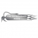 Fire Extinguisher Inside Sign W/ Handle & Flames
