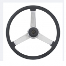 20 Inch Lawrence Black 3 Spoke Steering Wheel