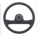 16 Inch Black Horizon 2 Spoke Steering Wheel