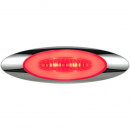 6 LED Red GloLight M5 Series Marker And Clearance Light With .180 Male Bullet Plugs