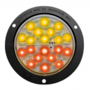 Piranha LED Round Combination Rear Position, Stop And Turn Indicator Light With Flange Mount