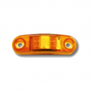 Amber LED Side Marker And Outline Light With Sheathed Stripped Leads