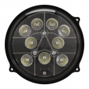 6 Inch Round 12-24V LED Work Light With Trapezoid Beam Pattern