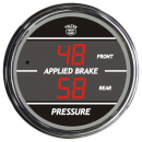 Dual Display Gauge For Applied Brake, Front And Rear