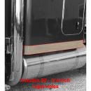 Peterbilt 63 And 72 Inch Full Wrap Sleeper Panel Set For Stock Exhaust With 50 - 3 And 4 Inch Light Holes