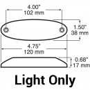 4 Inch 4 LED Clearance/Side Marker Light in 6 Pack