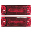 Piranha LED Red Clearance And Side Marker Light With Reflex (2-Wire) 