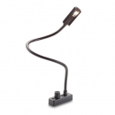 Littlite Halogen Gooseneck Task Light With Horizontal Mount With Neck Extending From Top Of Chassis