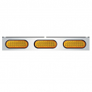Bumper Light Brackets With Three 6 Inch Oval Amber LEDs