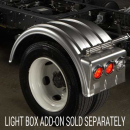 Lil' Scrapper Poly Single Axle Fender With Light Box - One Fender