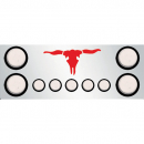Rear Frame Filler Panel With 9 Red LEDs And Lighted Steerhead