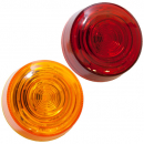 LumenX 2 Inch Round PC-Rated LED Clearance And Side Marker Light With Grommet
