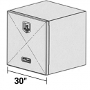 Aluminum Tool Box 24 By 24 By 30 Right Hand Diamond Plated Door