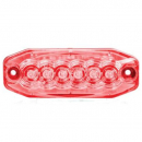 6 LED Ultra Thin Emergency Warning Light With Clear Lens