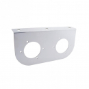 Stainless Light Bracket With Two - 3 Inch Light Cutouts