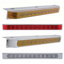 Stainless Light Bracket w/ 11 LED 17 Inch Light Bar