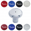 Chrome Deluxe Air Valve Knob with Glossy Sticker in 4 Pack