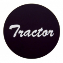 Aluminum Air Valve Knob Sticker With "Tractor" Script