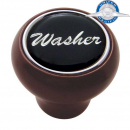 Washer Wood Deluxe Dash Knob With Glossy Sticker