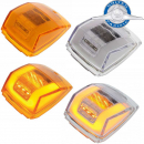 24 Amber LED Square GLO Cab Light with Amber or Clear Lens, Fits Most Truck Models, United Pacific, 6-Month Warranty