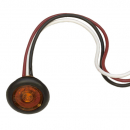 3/4 Inch Amber Clearance And Side Marker Light With Auxiliary Function