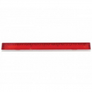 Red Rectangular Reflector with Adhesive Backing