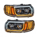 Peterbilt 388, 389 And 567 LED Headlight With LED Position Light And LED Turn Signal