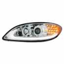 International Prostar Projection Headlight With LED Turn Signal And Position Light Bar