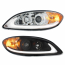 International Prostar Projection Headlight With Halogen Turn Signal And LED Position Light Bar