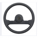 16 Inch Black Leather Eagle 2 Spoke Steering Wheel