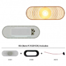 Incandescent Oval Back Up Light Kit With Clear Lens