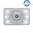 4 x 6 Inch Headlight w/ LED Position Light High-Beam ONLY