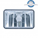 6 x 4 Rectangular High Power LED Headlight in Low and High Beam