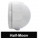 Stainless Steel Half Moon Classic Style LED Headlight