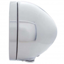 Stainless Bullet Headlight 4 Amber LED Signal w/ Bulbs