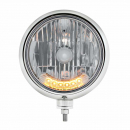 7" Guide Headlight w/ 6 Amber Auxiliary LED