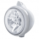 Chrome Guide Headlight With 34 White LEDs And Dual LED Turn Signal