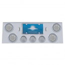 Stainless Rear Center Panel With 7 LED 4 Inch Reflector And 13 LED 2 1/2 Inch Lights