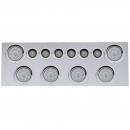 Stainless Rear Center Panel With 10 LED 4 Inch And 9 LED 2 Inch Lights