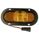 Piranha LED Mid-Turn Oval Amber Light